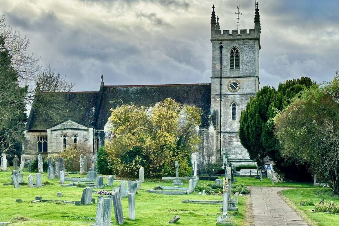 Bladon Church near Woodstock in Oxfordshire