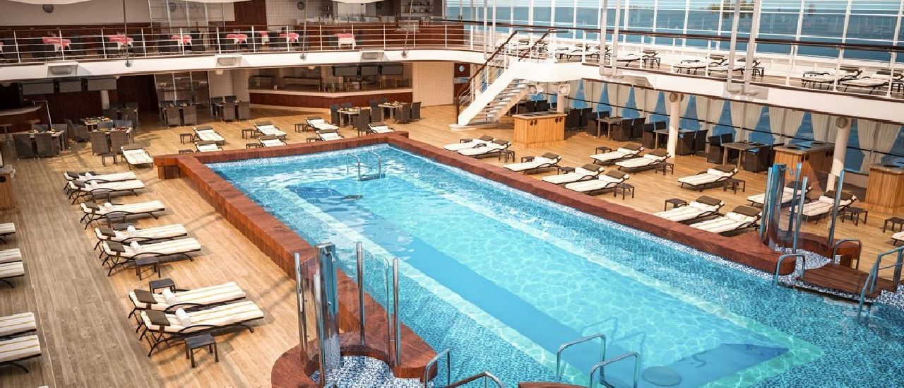 Silversea's Silver Muse Pool Deck