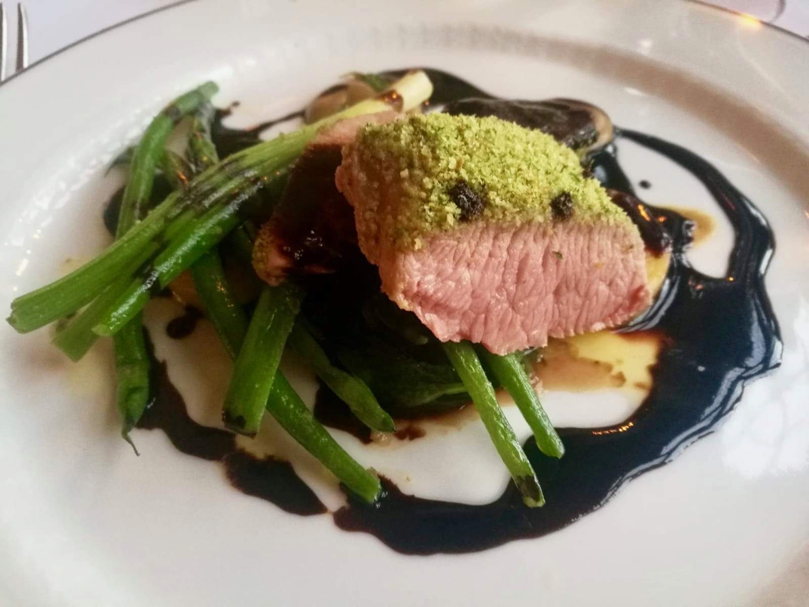 Welsh lamb with brioche crust