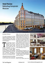 Magazine version of Hotel Baltschug Kempinski Moscow review